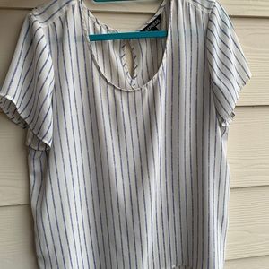Sheer short sleeve top